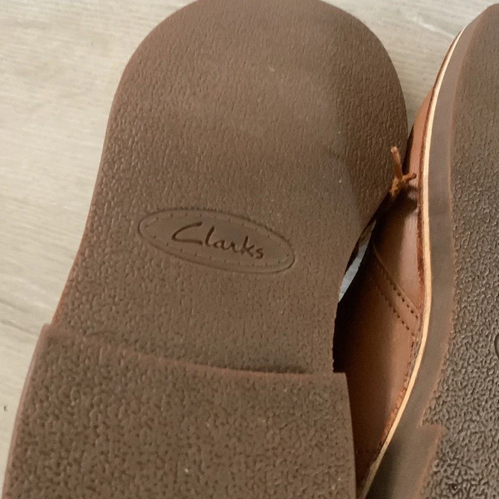 Clark's‎ bushacre 2 chukka boots 11 lace up leather tan cognac winter fall